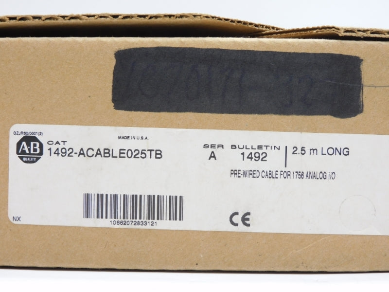 ALLEN BRADLEY 1492-ACABLE025TB SER. A (BR/WH) NSMP