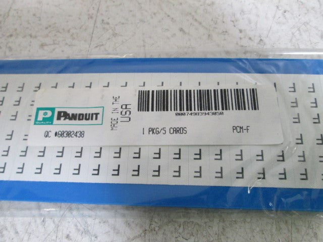 LOT OF 5 PANDUIT CARD PCM-F *ORIGINAL PACKAGE*