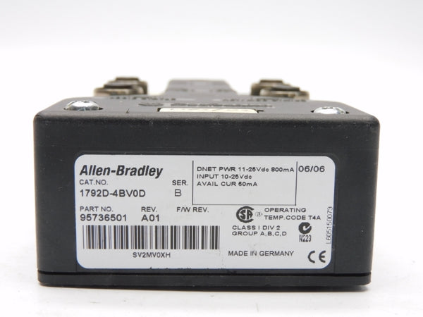 ALLEN BRADLEY 1792D-4BV0D SER. B 25VDC UNMP