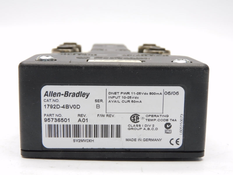 ALLEN BRADLEY 1792D-4BV0D SER. B 25VDC UNMP