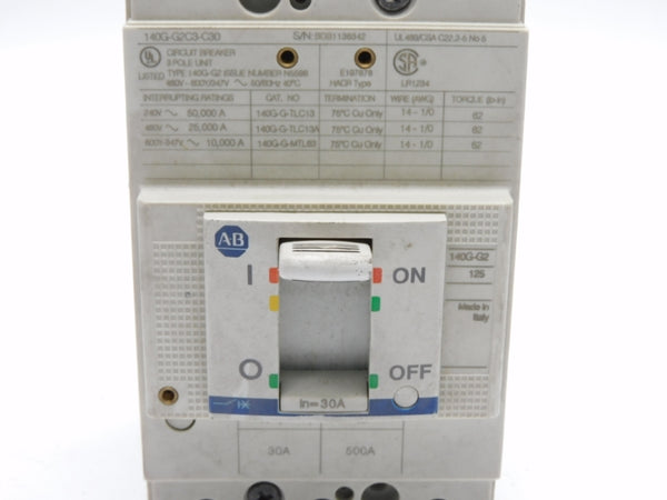 ALLEN BRADLEY 140G-G2C3-C30 600V 30A UNMP