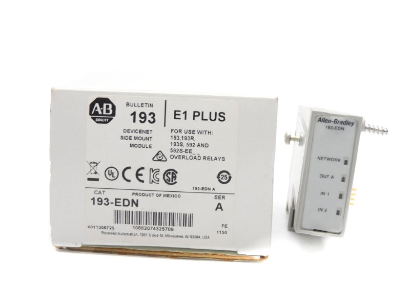 ALLEN BRADLEY 193-EDN SER. A 240VAC F/W 1.002 (WH) NSMP