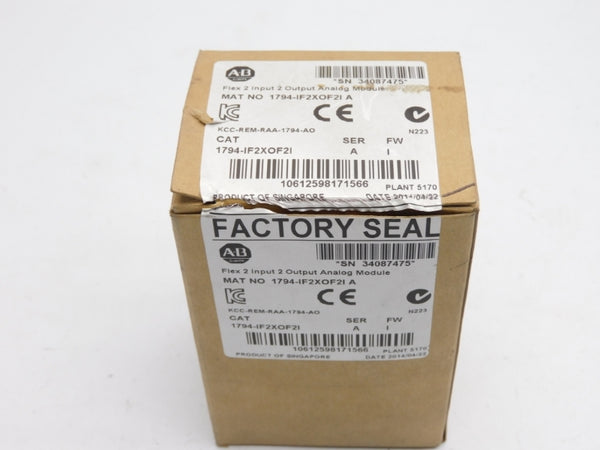 ALLEN BRADLEY 1794-IF2XOF2I SER. A 10VDC F/W I  NSMP