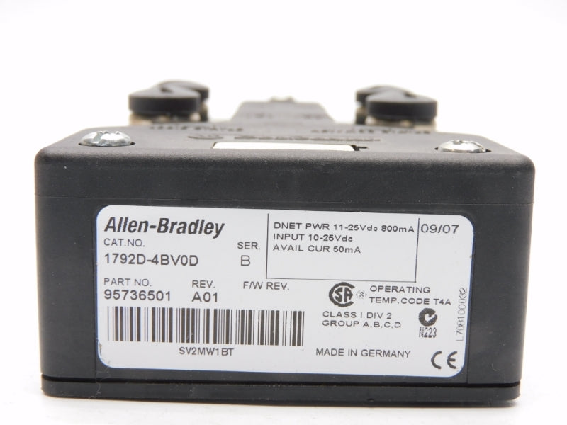 ALLEN BRADLEY 1792D-4BV0D SER. B 25VDC NSMP