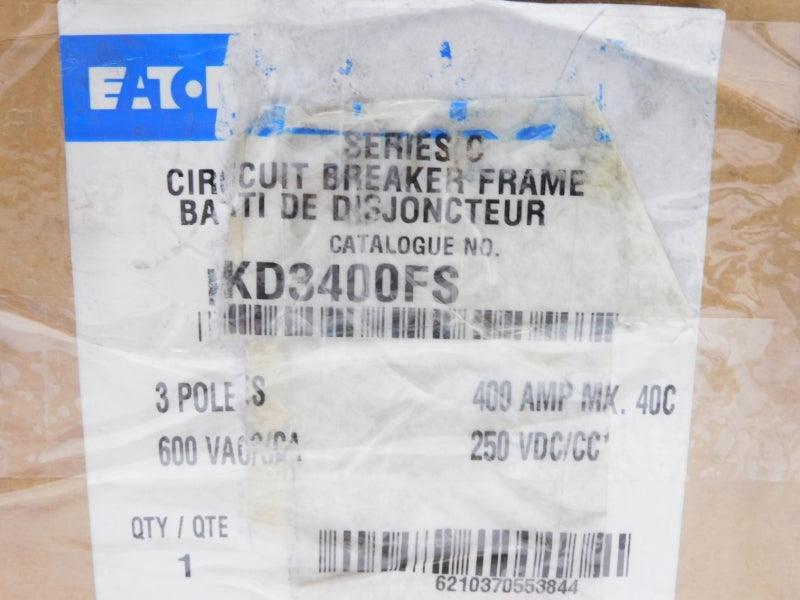 EATON KD3400FS SER. C 600VAC 400A NSMP