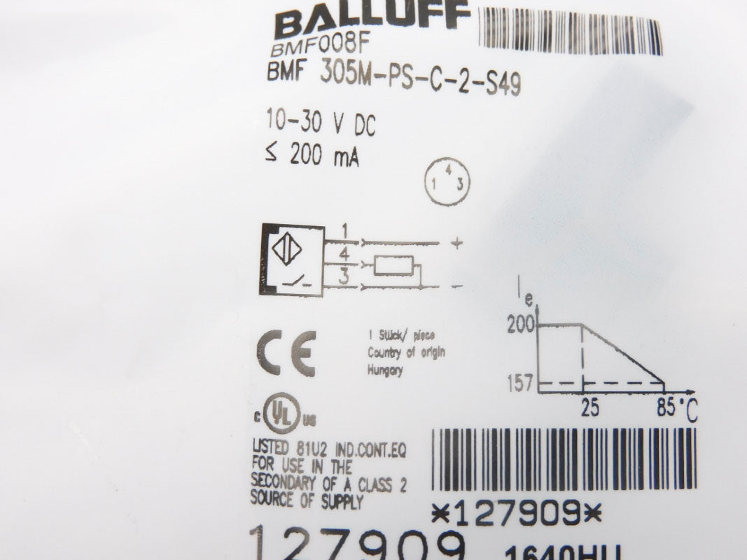 BALLUFF BMF305M-PS-C-2-S49 BMF008F 10-30VDC NSMP