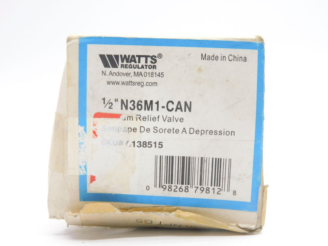 WATTS N36M1-CAN 0138515 1/2" NSMP