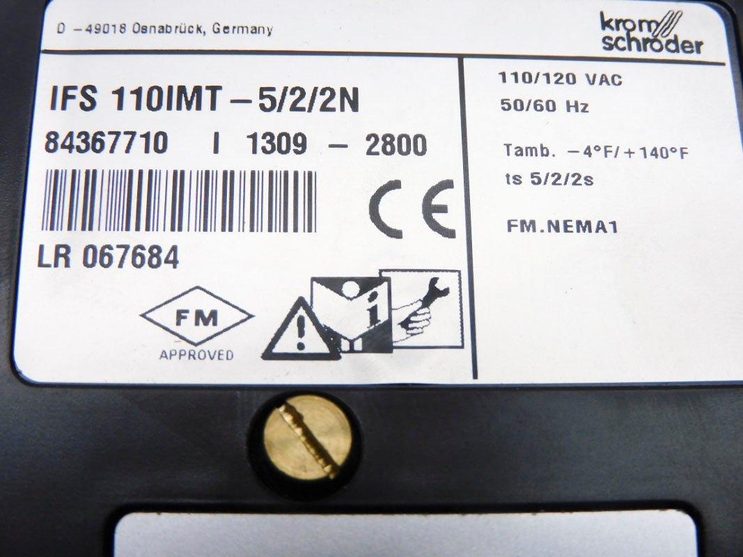 KROM SCHRODER 84367710 IFS110IMT-5/2/2N 110/120VAC NSMP