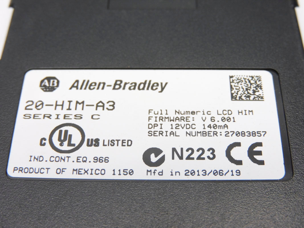 ALLEN BRADLEY 20-HIM-A3 SER. C F/W 6.001 12VDC NSMP