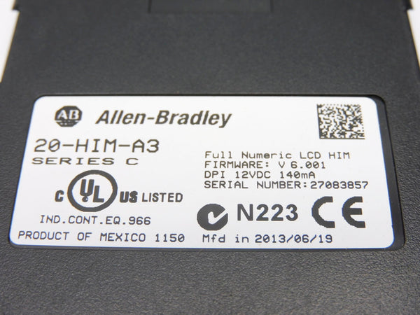 ALLEN BRADLEY 20-HIM-A3 SER. C F/W 6.001 12VDC NSMP
