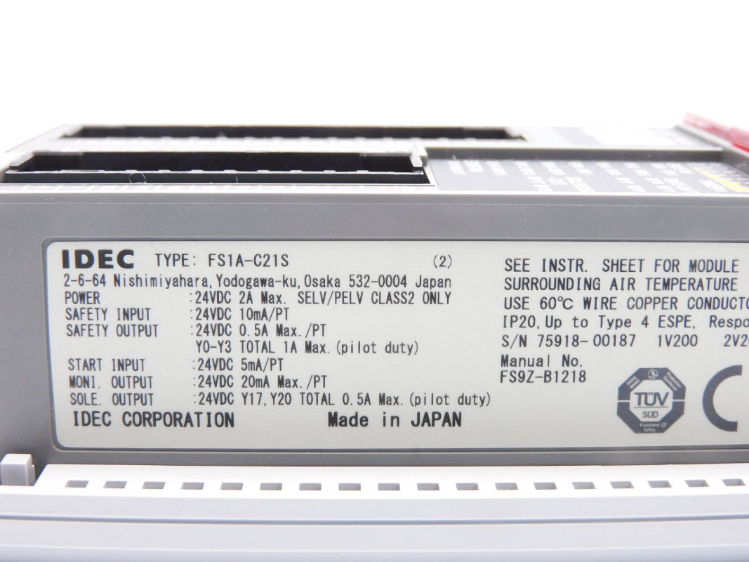 IDEC FS1A-C21S 24VDC 2A NSNP