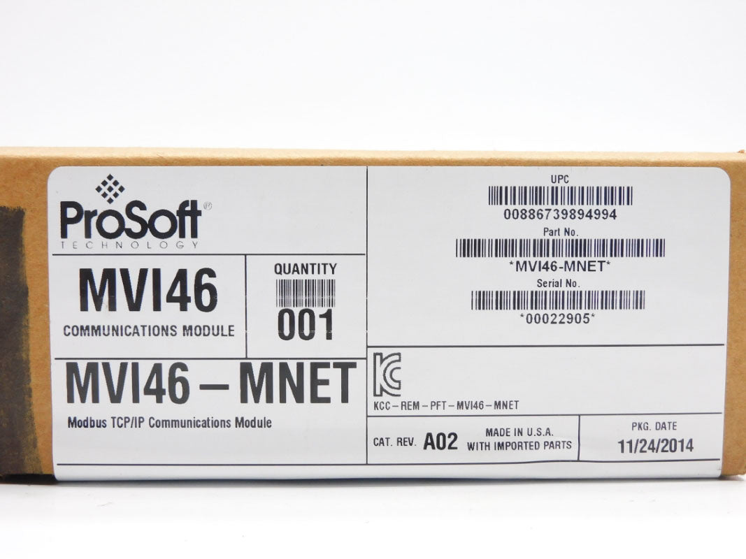 PROSOFT MVI46-MNET NSFS