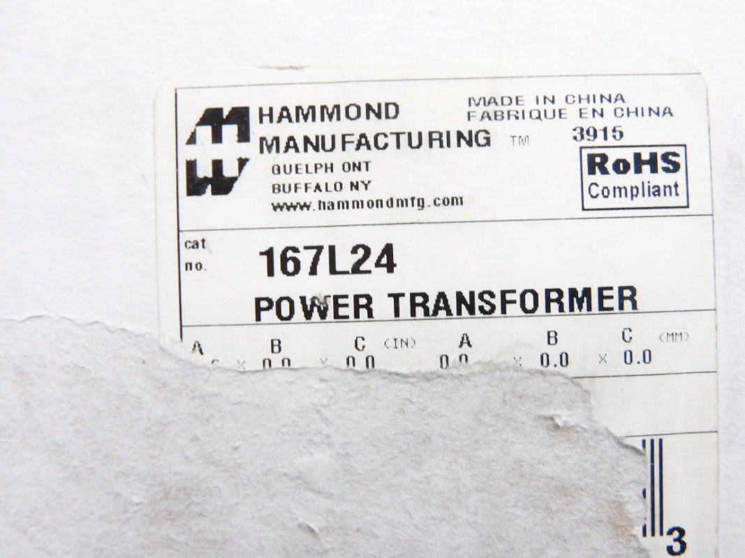 HAMMOND 167L24 115V 2A NSMP