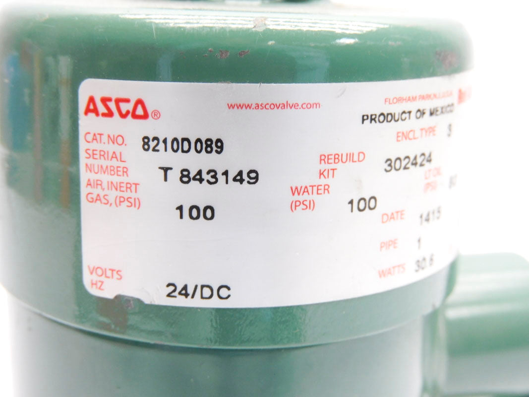 ASCO 8210D089 24VDC 100PSI NSNP