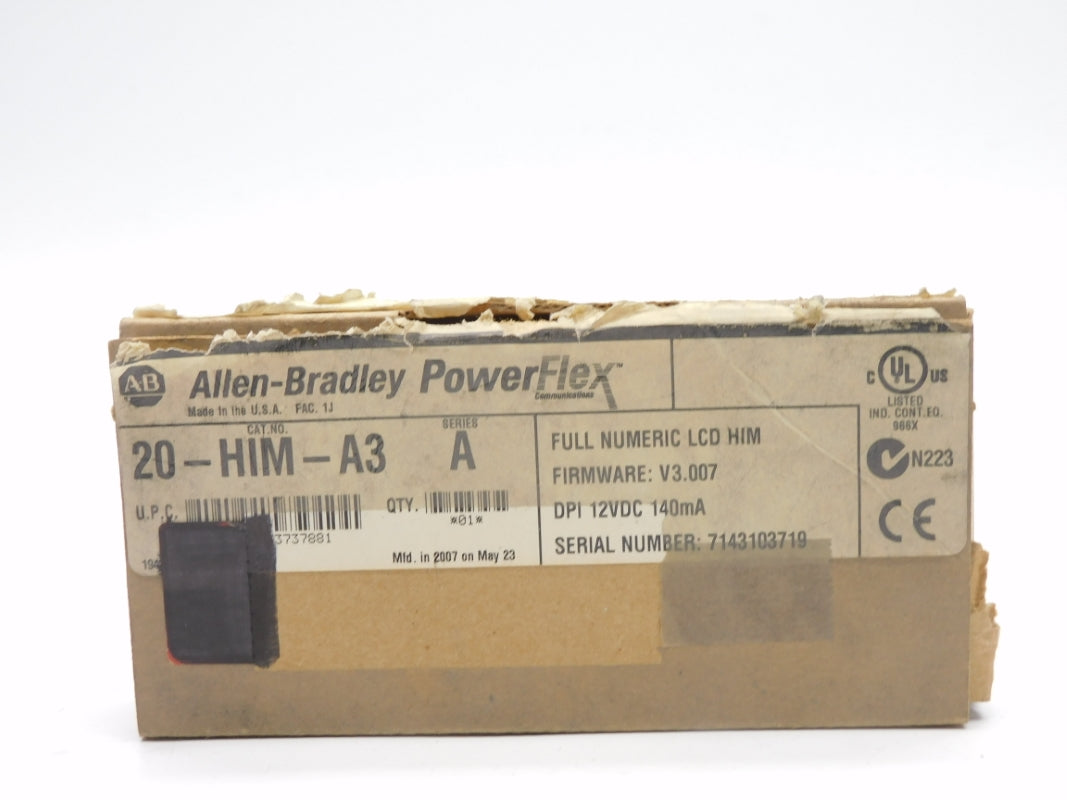 ALLEN BRADLEY 20-HIM-A3 SER. A F/W 3.007 12VDC NSMP