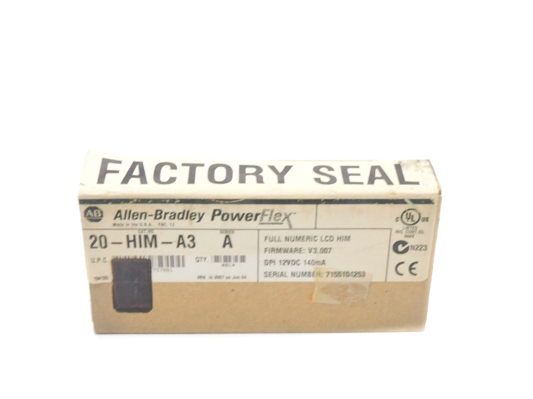 ALLEN BRADLEY 20-HIM-A3 SER. A F/W 3.007 12VDC NSFS