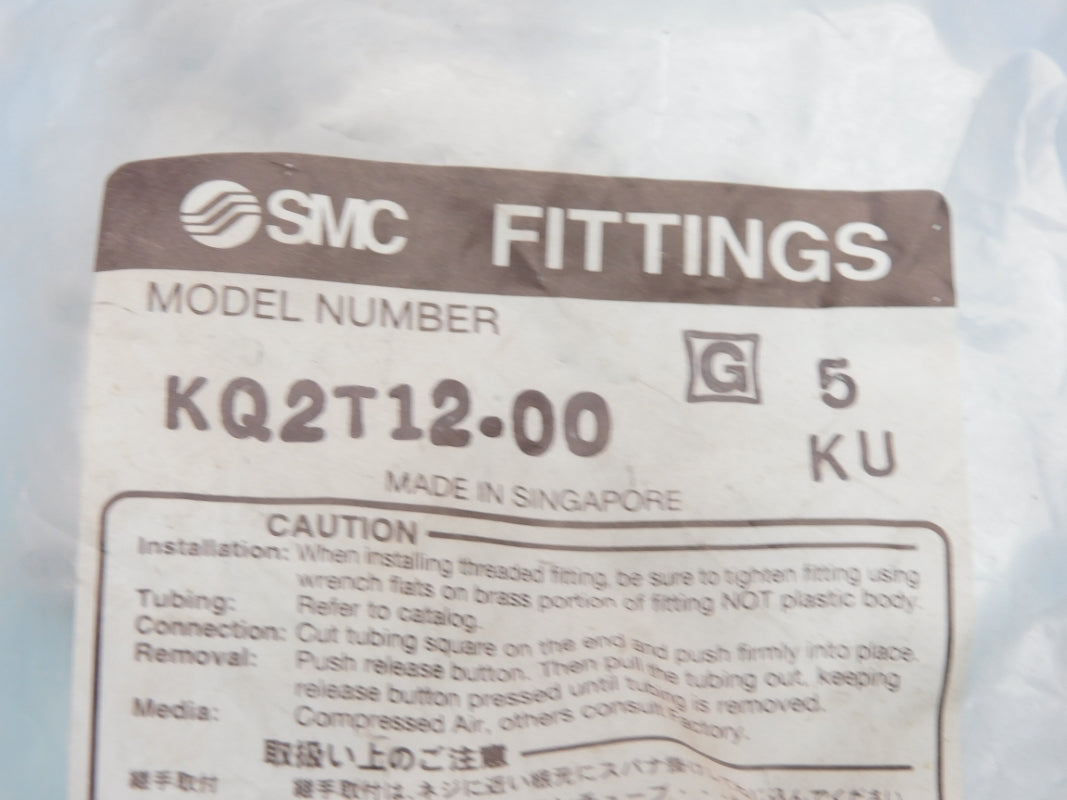 SMC KQ2T12-00 (PKG OF 5) NSMP
