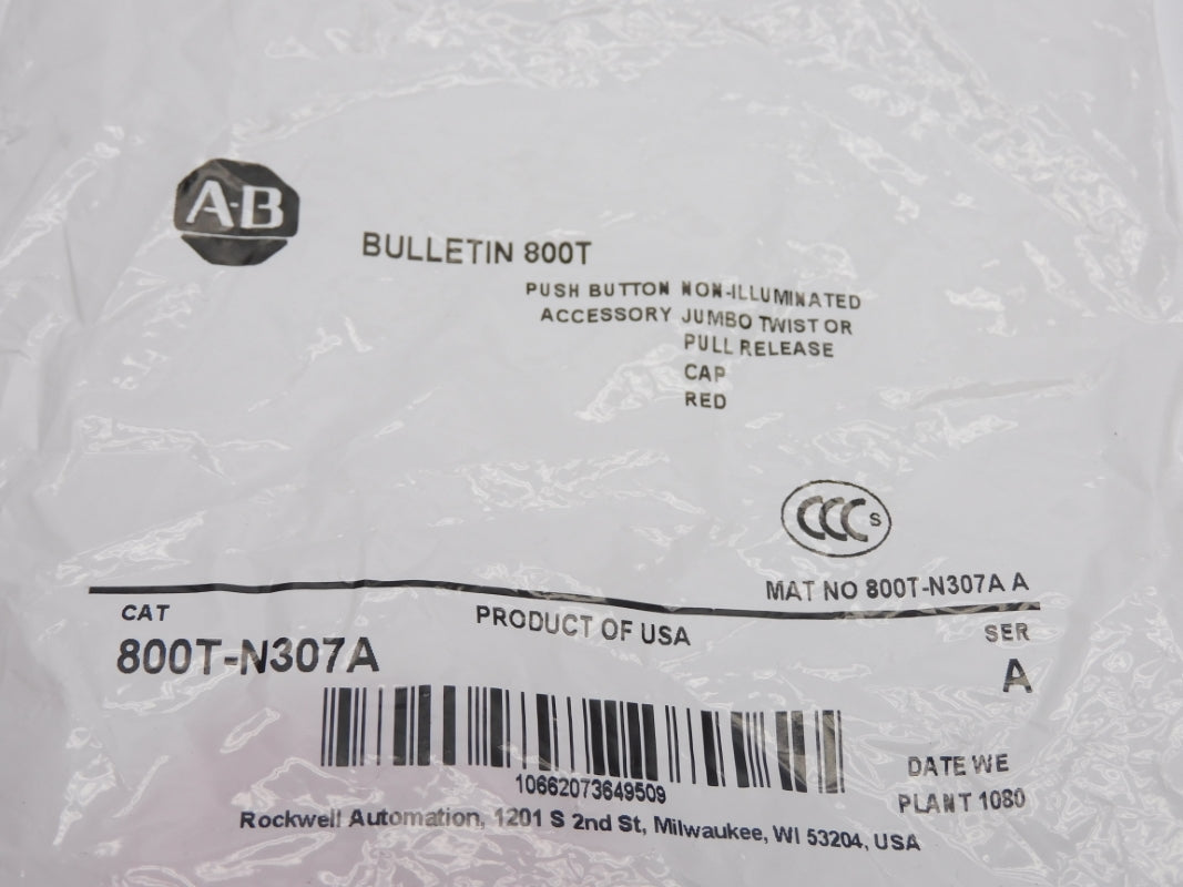 ALLEN BRADLEY 800T-N307A SER. A NSMP
