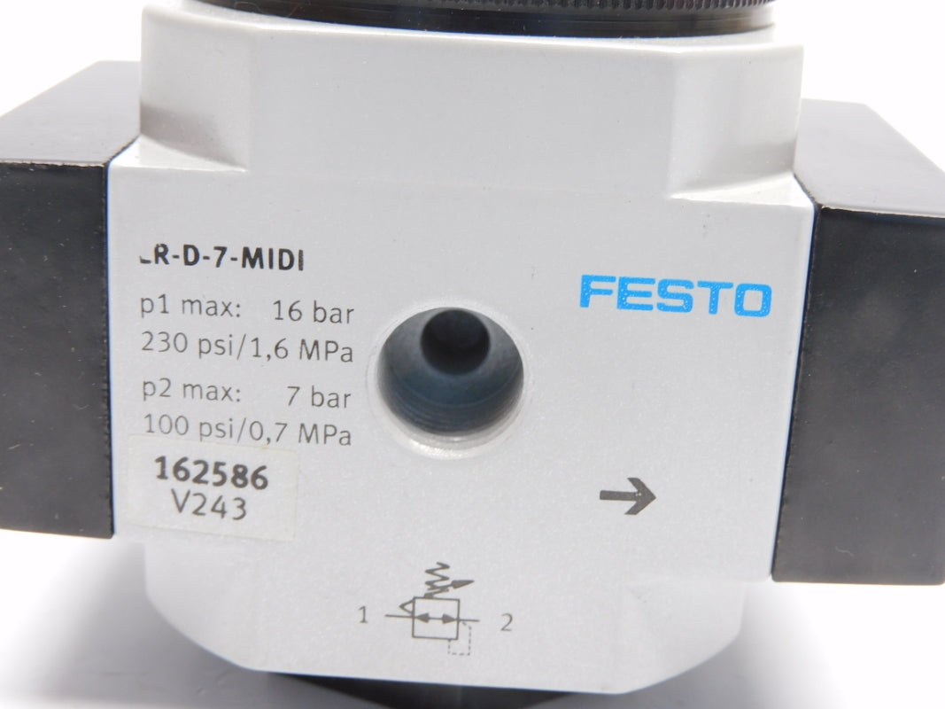 FESTO LR-1/2-D-7-MIDI 162586 SER. V243 230PSI NSMP
