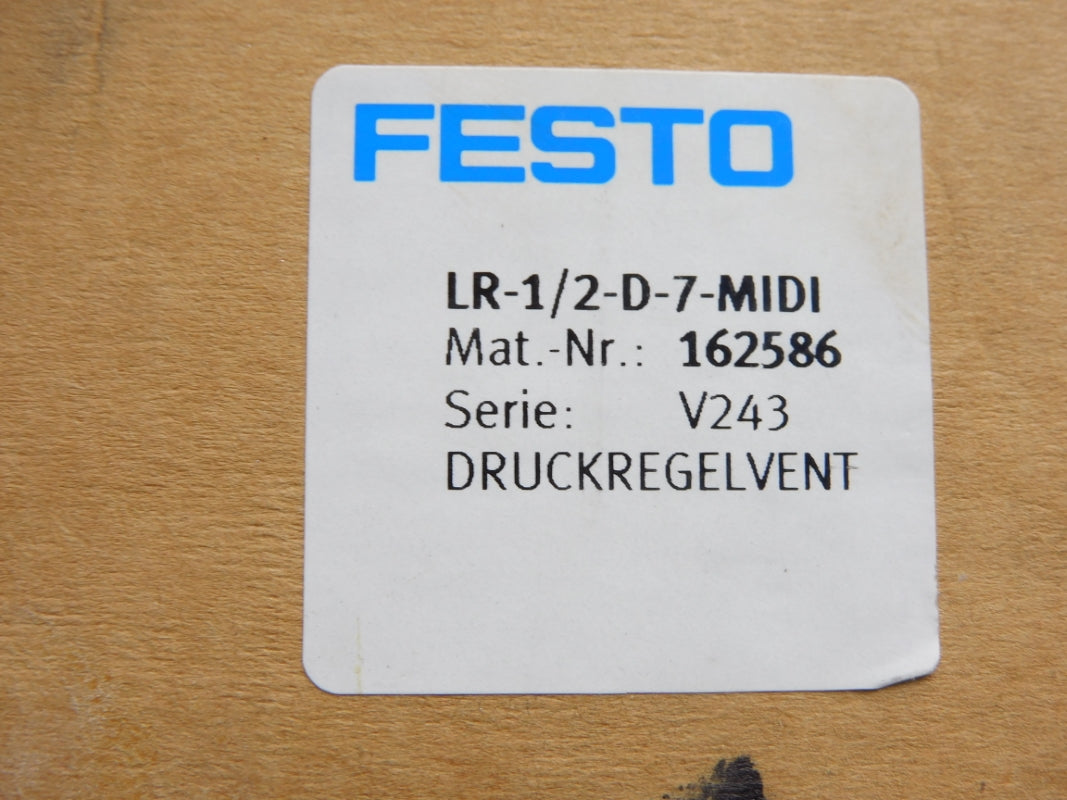 FESTO LR-1/2-D-7-MIDI 162586 SER. V243 230PSI NSMP
