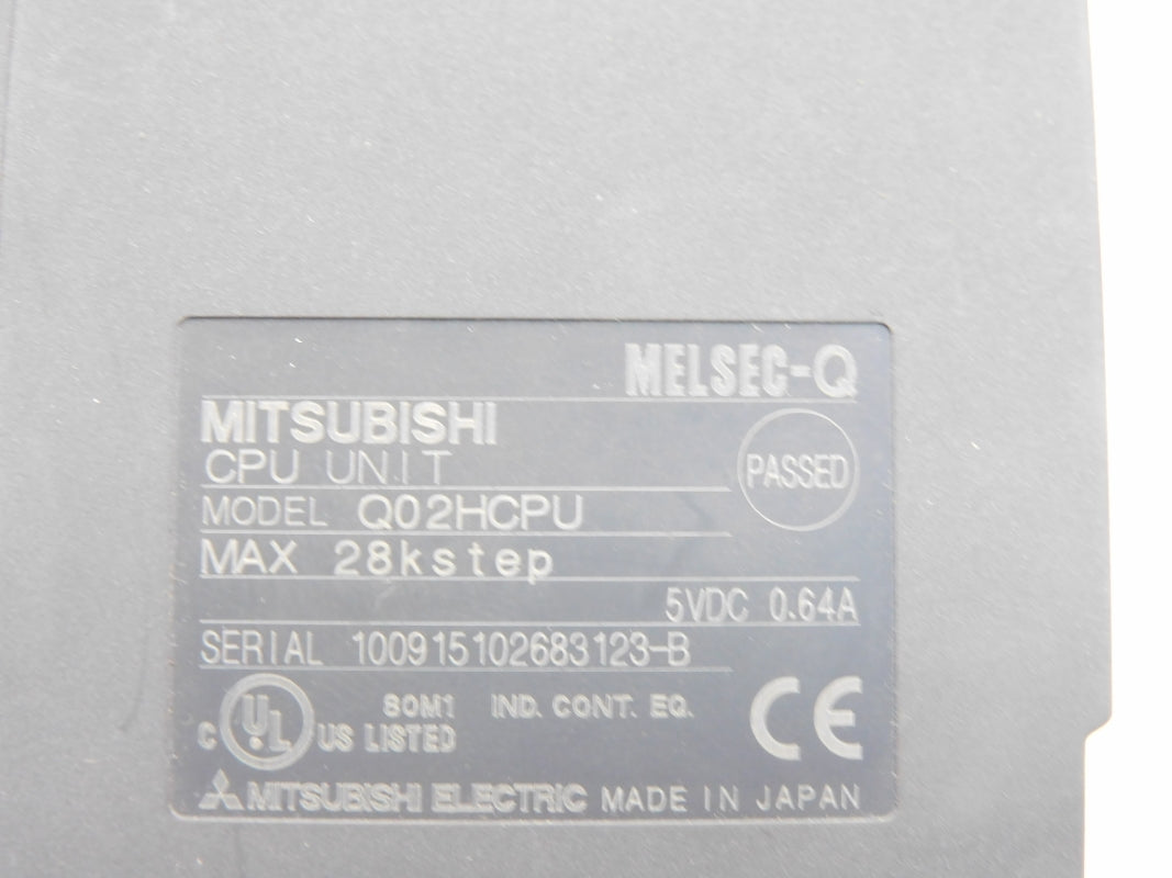 MITSUBISHI Q02HCPU 5VDC 0.64A (AS PICTURED)  NSMP