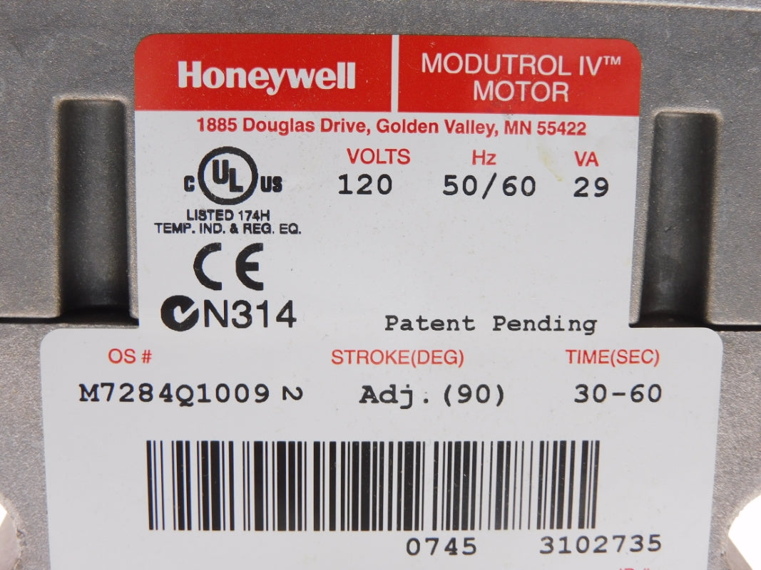 HONEYWELL M7284Q1009 120V 30-60S NSNP