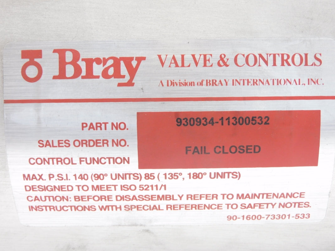 BRAY 930934-11300532 140PSI UNMP