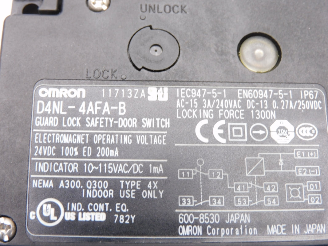 OMRON STI D4NL-4AFA-B-NPT 250VDC 3A NSMP
