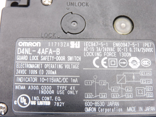 OMRON STI D4NL-4AFA-B-NPT 250VDC 3A NSMP
