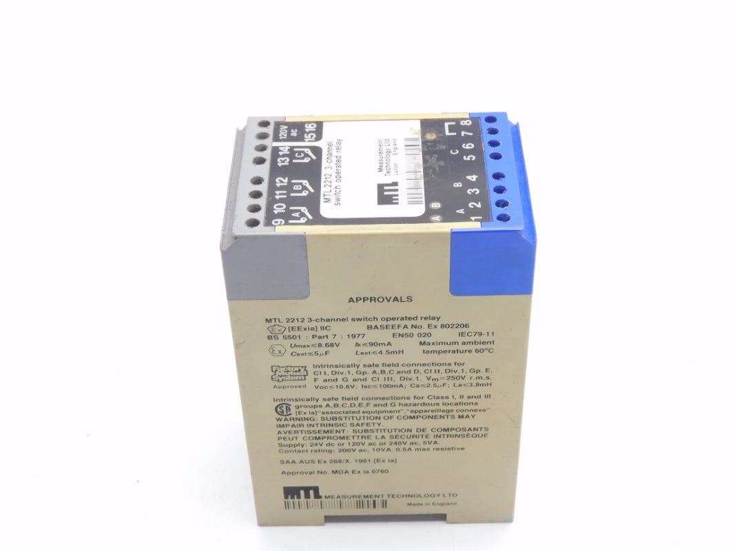 MTL MTL2212 120VAC UNMP