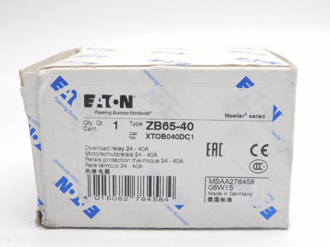 EATON XTOB040DC1 ZB65-40 6000V 24-40A NSMP