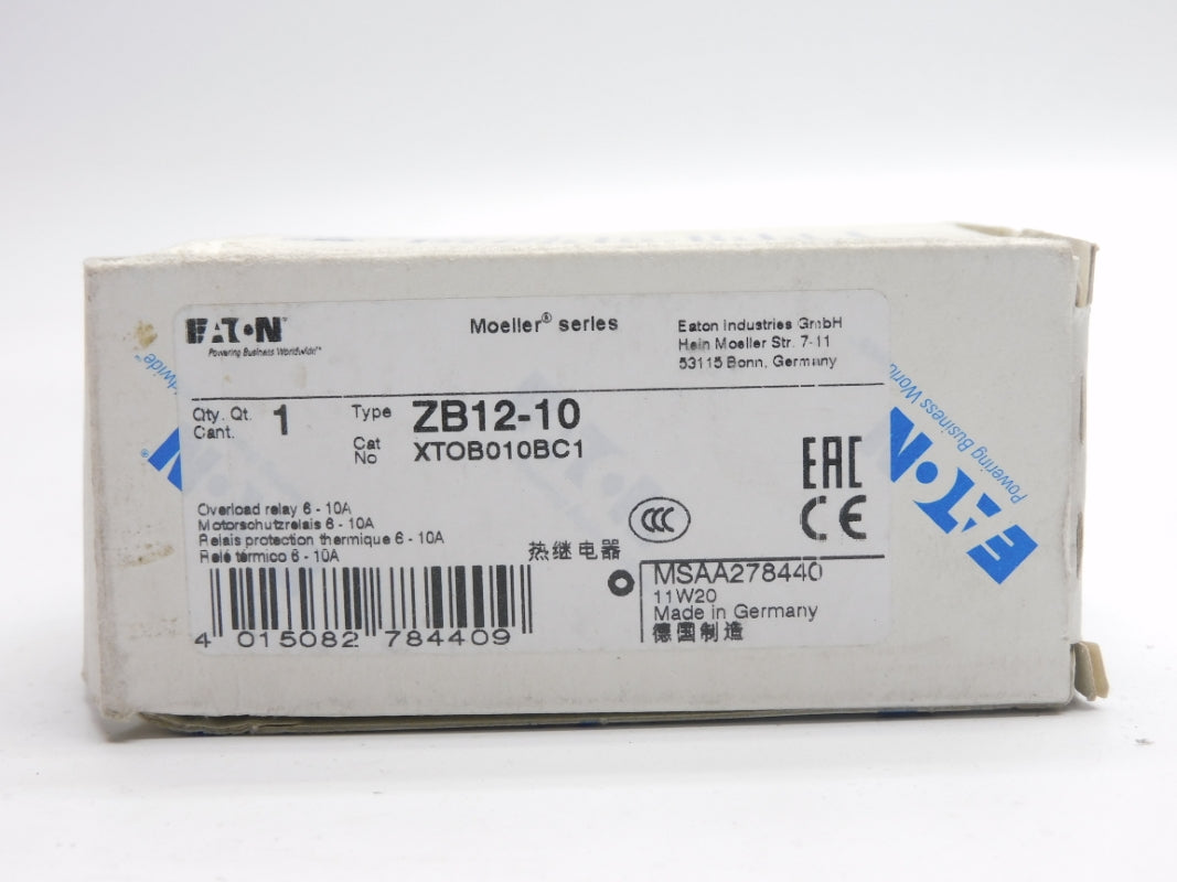 EATON XTOB010BC1 ZB12-10 690V 6-10A NSMP
