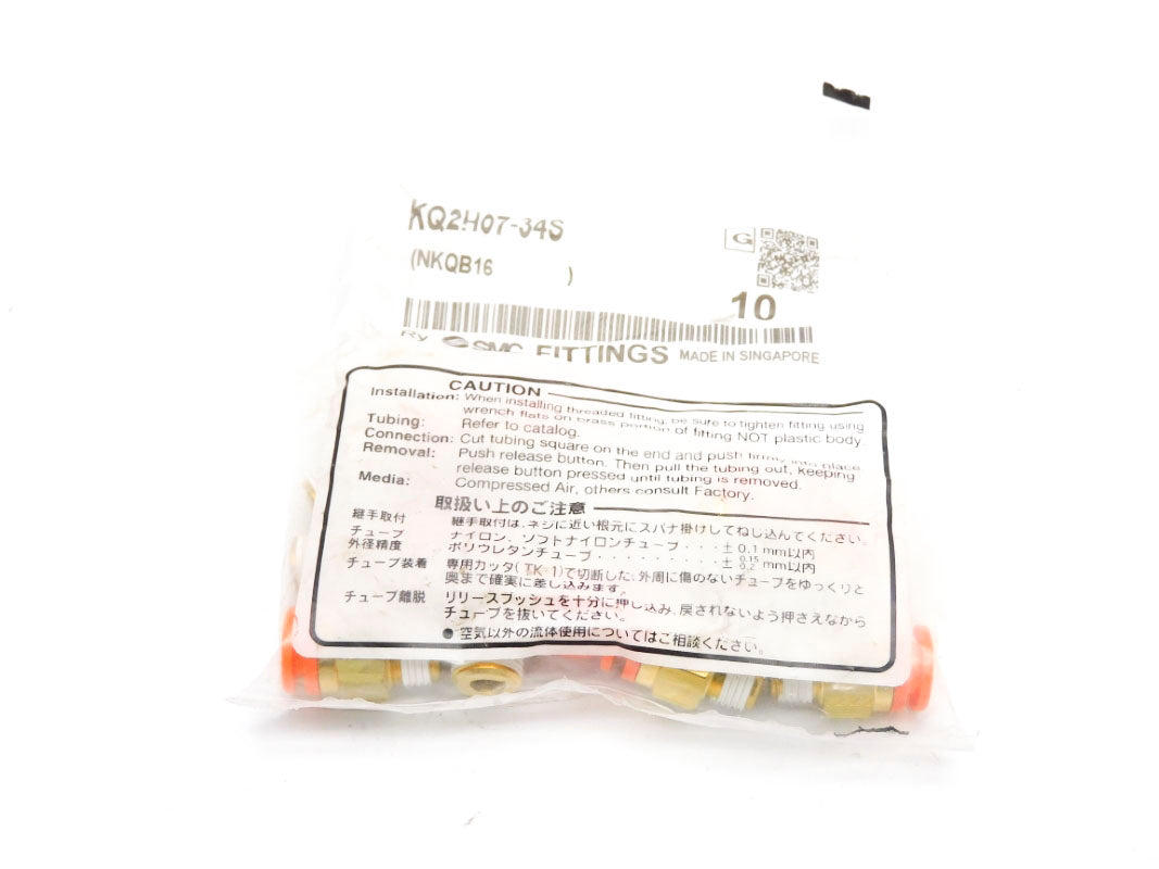 SMC KQ2H07-34S (PKG OF 10) NSMP