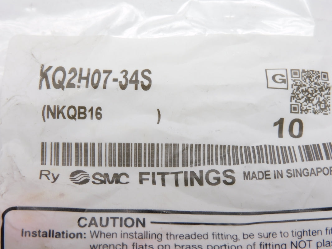 SMC KQ2H07-34S (PKG OF 10) NSMP