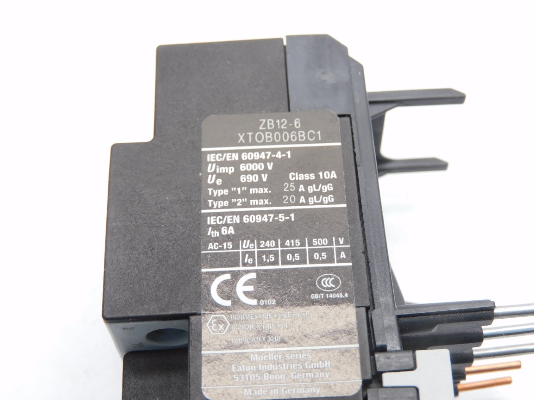 EATON XTOB006BC1 ZB12-6 690V 4-6A NSMP