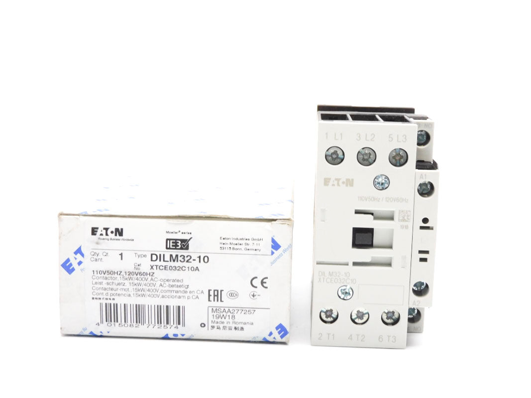 EATON XTCE032C10A DILM32-10 110/120V 45A NSMP