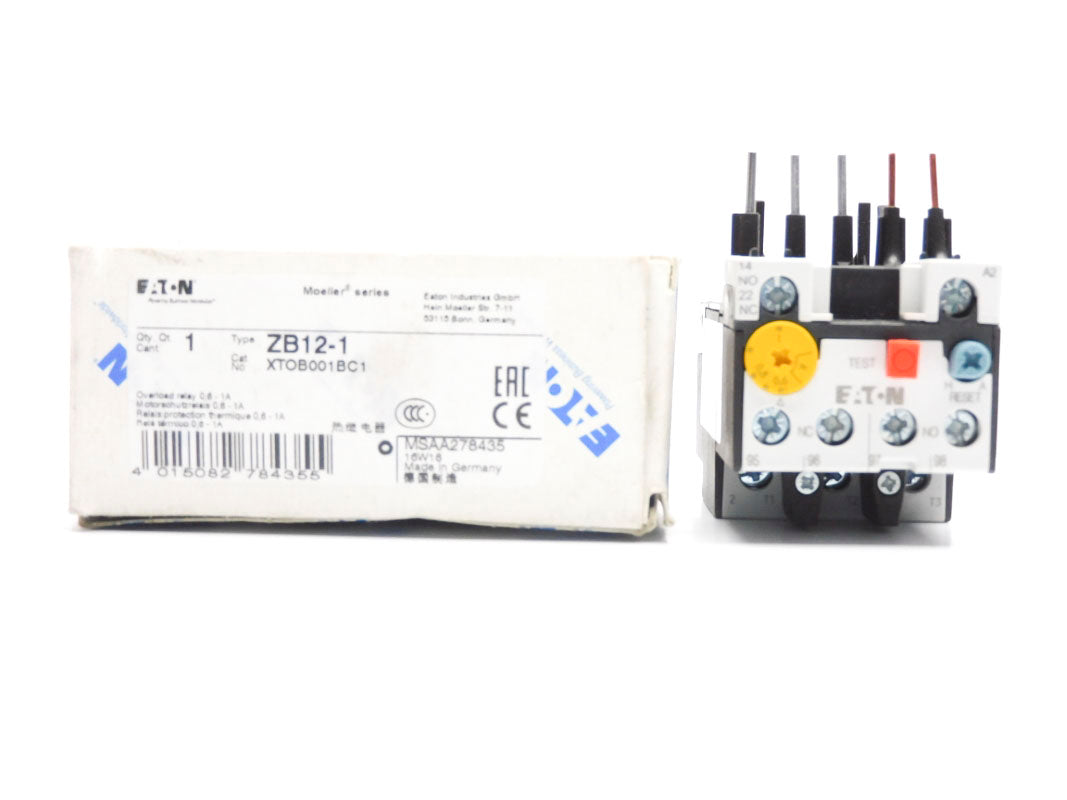 EATON XTOB001BC1 ZB12-1 690V 0.6-1A NSMP