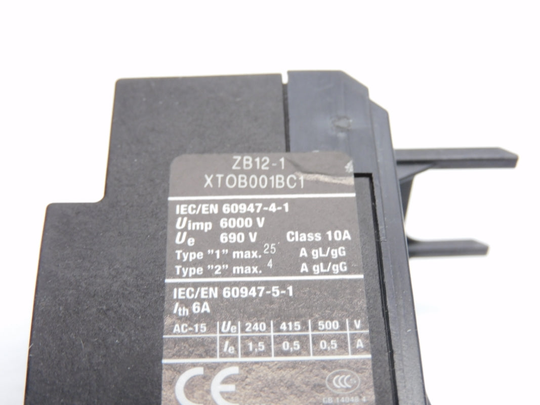 EATON XTOB001BC1 ZB12-1 690V 0.6-1A NSMP