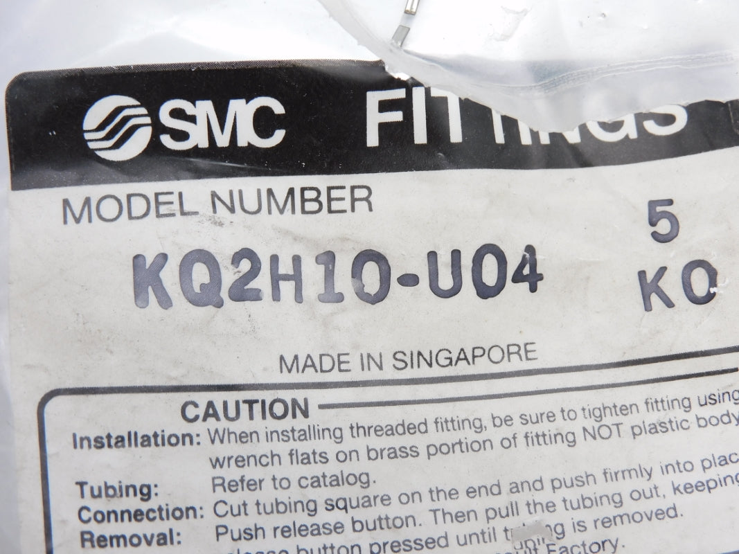 SMC KQ2H10-U04 (PKG OF 5) NSMP