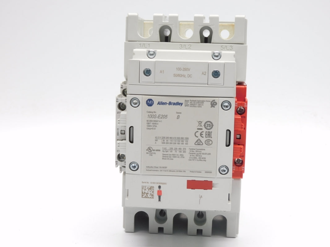 ALLEN BRADLEY 100S-E205KD12C SER. B 100-250VAC/DC 300A (BR/WH) NSMP