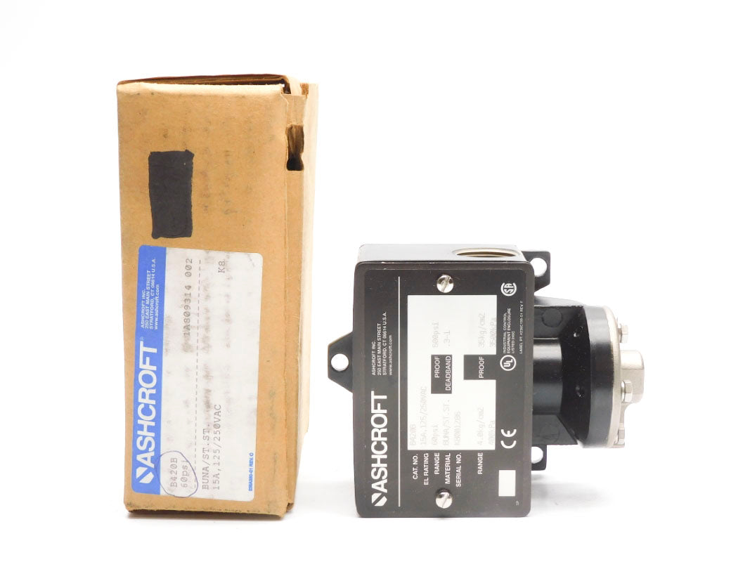 ASHCROFT B420B 125/250VAC 15A 60PSI NSMP
