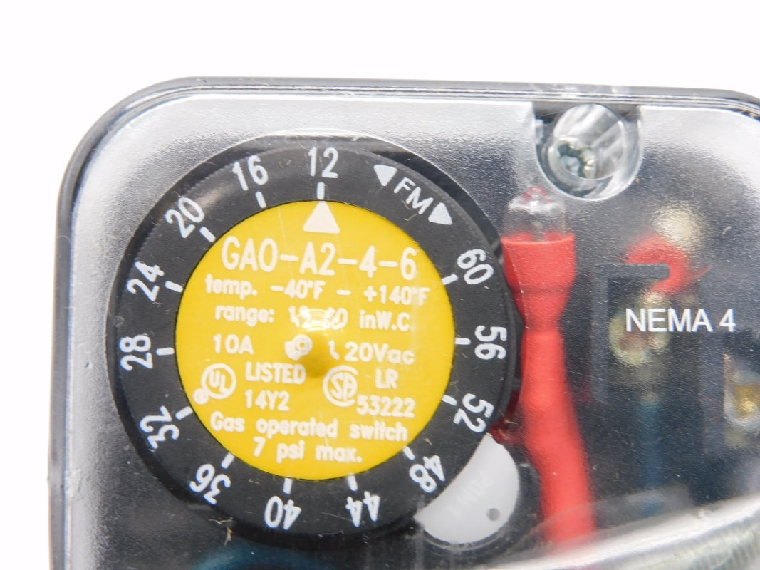 DUNGS D217088 GAO-A2-4-6 20VAC 10A 7PSI 12-60"W.C. NSMP