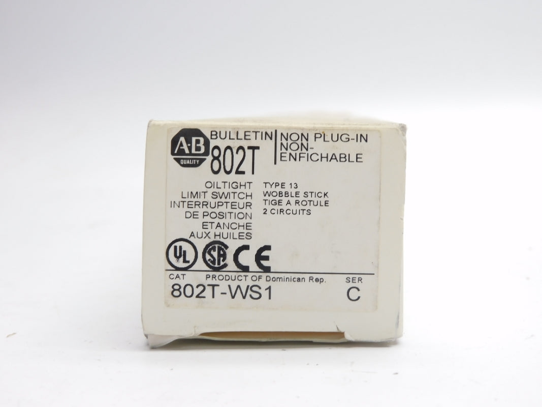 ALLEN BRADLEY 802T-WS1 SER. C 120-600VAC 10A (WH) NSMP