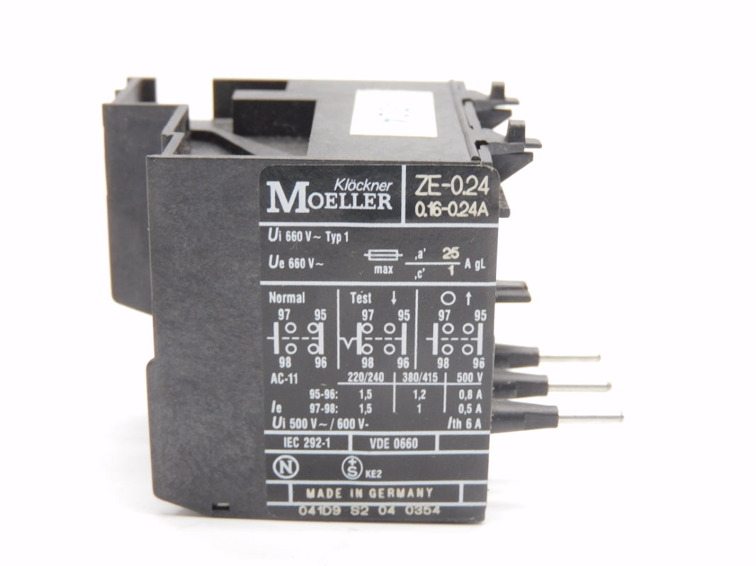 KLOCKNER MOELLER ZE-0.24 660V 0.116-0.24A NSMP