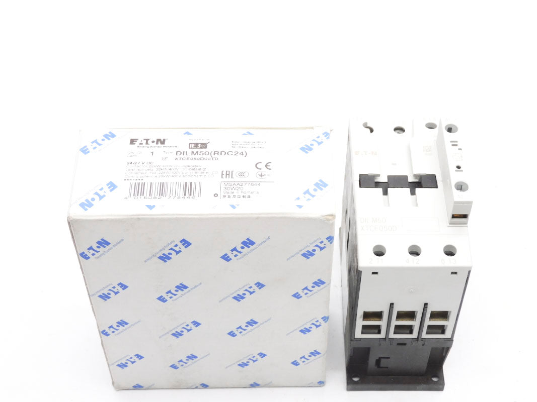 EATON DILM50(RDC24) XTCE050D00TD 24-27VDC 80A NSMP