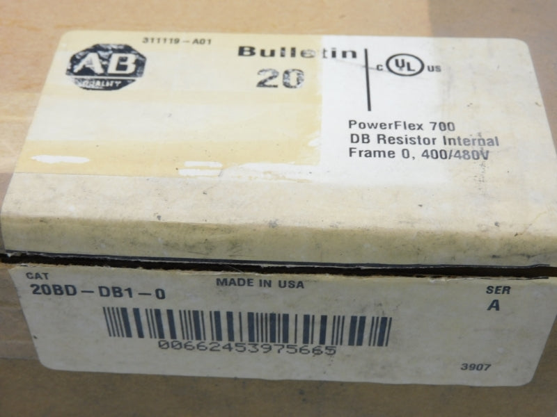 ALLEN BRADLEY 20BD-DB1-0 SER. A 400/480V (BR/WH) NSMP
