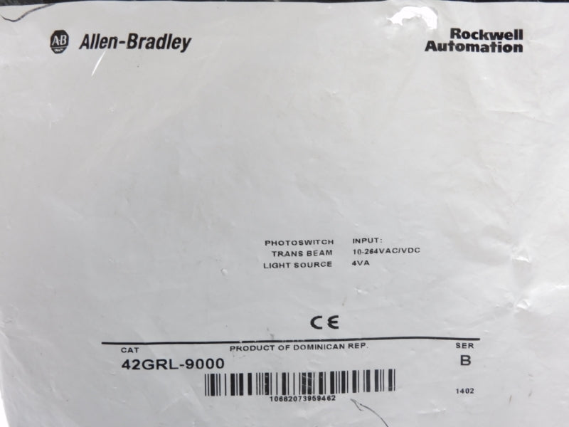 ALLEN BRADLEY 42GRL-9000 SER. B 10-264VAC/DC NSMP