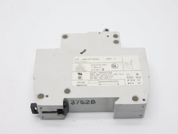 ALLEN BRADLEY 1492-SP1B020 SER. C 240/415VAC 2A NSNP