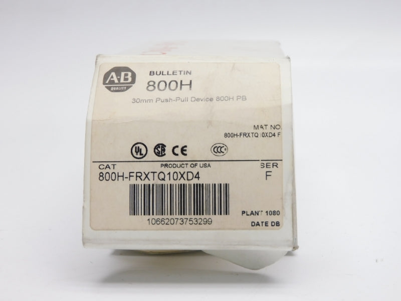 ALLEN BRADLEY 800H-FRXTQ10XD4 SER. F 120VAC/DC (WH) NSMP