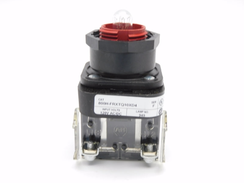 ALLEN BRADLEY 800H-FRXTQ10XD4 SER. F 120VAC/DC (WH) (AS PICTURED)  NSMP